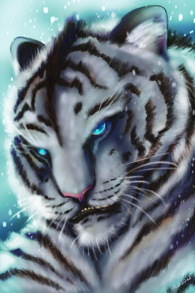 Character Portrait - White Tiger Warrior