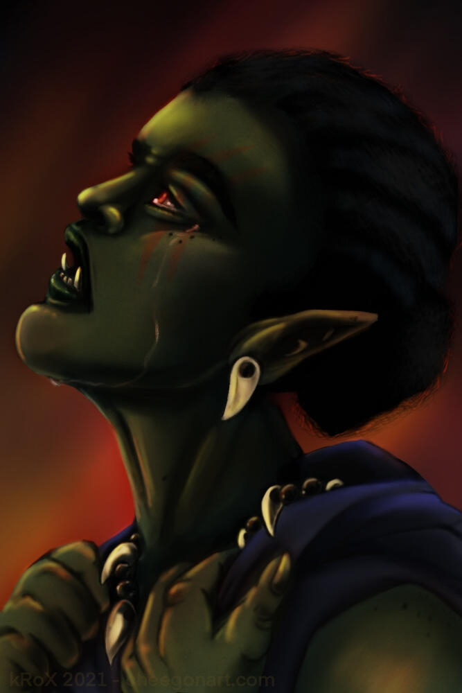Character Portrait - Half-Orc